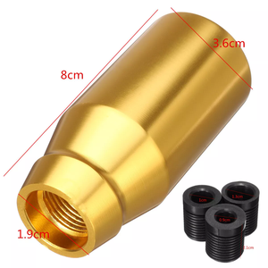 78mm 레이싱 기어 스틱 레버 시프터 노브 JDM 자동차 버튼 크리스탈 범용 적합 알루미늄 합금 바디 부품 모델 골프 - Product Image 6