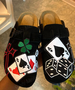 รองเท้าแตะแบบสวมครึ่งเปิดหัว รุ่นคลาสสิค ทำจากหนังกลับและไม้ก๊อก ปี 2026 สำหรับผู้ชายและผู้หญิง สไตล์ลำลอง ใส่สบาย เหมาะสำหรับฤดูใบไม้ร่วง - Product Image 2