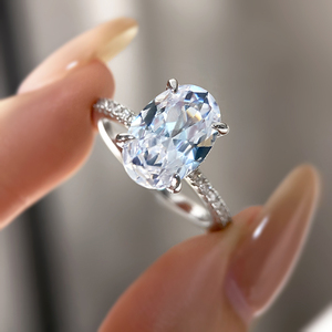 High quality Zircon Brass Gemstone Engagement <b>Ring</b> <b>Set</b> with Zirconia 18K <b>Gold</b> & Rhodium Plated for Women Party & Anniversary - Product Image 3