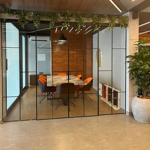 <span class=keywords><strong>Porte</strong></span> <span class=keywords><strong>coulissante</strong></span> en verre à 4 panneaux de style français, en verre cannelé de 8 mm, cadre fin en aluminium, <span class=keywords><strong>porte</strong></span> <span class=keywords><strong>coulissante</strong></span> en verre pour appartement, automatique - Product Image 3