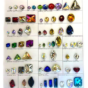 Strass en verre cristal en forme <span class=keywords><strong>de</strong></span> goutte d'eau, haute qualité K9, à dos plat, phosphorescents, écologiques, pour la couture sur tissu - Product Image 4