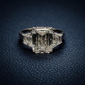 Bague de fiançailles et de mariage personnalisée 1, 2, 3 ou 5 carats en or 14k ou 18k avec diamant de laboratoire – Bijoux de marque de luxe - Product Image 1