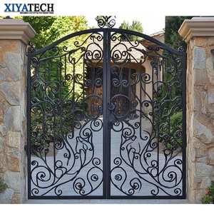 XIYATECH Puertas de entrada de hierro forjado personalizadas Estilo abierto columpio <span class=keywords><strong>automático</strong></span> para Villa Valla DE PRIVACIDAD Sistemas de diseño de puerta principal de entrada - Product Image 6