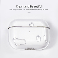Casing Tas Penutup Pengisi Daya Earphone Nirkabel Transparan Pelindung Bening Headset Kotak BT Silikon Lembut