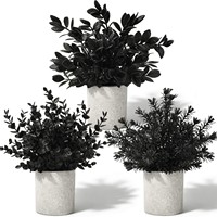 Plantes artificielles en plastique en gros, mini-pots d'eucalyptus et de romarin, sans entretien, pour bureau et maison