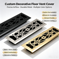 Grille d'aération linéaire en fer de haute qualité 2*14 à motif rétro avec amortisseur intégré pour la décoration intérieure de villa