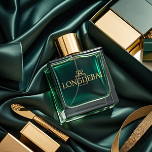 Green square Madam the Golden Lid Glass <b>Bottle</b> Manufacturers 30ml 50ml 100ml Sprayer Perfume <b>Bottles</b> Glass With <b>Box</b> - Product Image 3