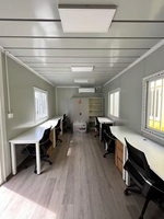 Bâtiment modulaire en acier démontable de 20 pieds, cabine préfabriquée en kit, maison portable, garage, bureau, chambre d'hôtes, maison résidentielle
