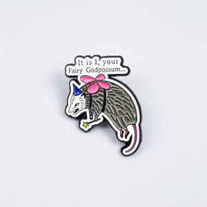 Broche en métal motif <span class=keywords><strong>souris</strong></span> et <span class=keywords><strong>chat</strong></span> de dessin animé, mignonne, en forme d'animal, accessoire <span class=keywords><strong>pour</strong></span> sac à dos et vêtements - Product Image 6