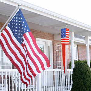 Custom Polyester America <b>Flag</b> US WindSock Digital Printed Flying Wind Socks for Yard <b>Garden</b> Porch - Product Image 3