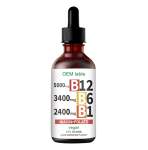 Compléments alimentaires liquides de vitamine B complexe non OGM personnalisés en usine, vitamine <span class=keywords><strong>B12</strong></span>+<span class=keywords><strong>B6</strong></span>+<span class=keywords><strong>B1</strong></span>, niacine, folate, gouttes liquides - Product Image 5