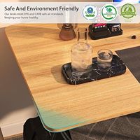 AJUNION Bureau électrique réglable assis-debout Table écologique spacieuse 55x24 pour le travail Bureau en acier robuste avec moteur silencieux