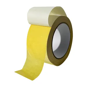 Op Maat Gemaakte Heavy-Duty Verwijderbare Gele Witte Doorzichtige Dubbelzijdige Kleefband Voor Tapijt
