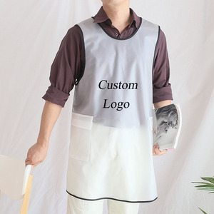 Biểu Tượng Tùy Chỉnh In Ấn Thiết Kế Thân Thiện Với Môi Tpu Trong Suốt Không Thấm Nước Bền Nấu Ăn Miễn Phí Ren-Up Tạp Dề - Product Image 1