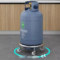 Support de bouteille de gaz multifonctionnel moderne en métal, non pliable, sur roulettes, pour cuisine, support mobile sur pied, durable
