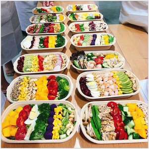 High Quality Bagasse Food Container Disposable Clam Hamburger Large Capacity Lunch Box - Product Image 4