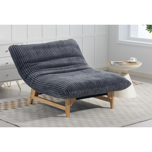 Accent Armless Lazy <b>Sofa</b> Corduroy Fabric Single <b>Sofa</b> For Living Room And Bedroom - Product Image 3