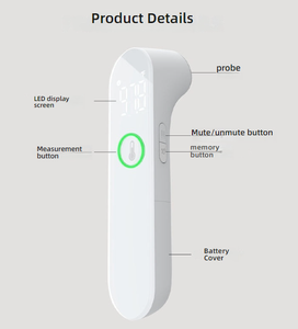 Muestras gratis de buena calidad de dibujos animados termómetros digitales flexibles bebé sin Contacto Médico fiebre llavero termómetro corporal - Product Image 2