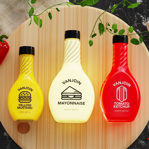 8 oz 12 oz Pet Yellow Silicone Flip Top Tapas Reciclable Plastic Squeeze Salsa Botella para Ketchup Aceite de oliva Salsa de Chile - Product Image 6