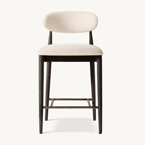 Chaise haute Mobilier d'intérieur Cadre en bois <span class=keywords><strong>Tabouret</strong></span> de <span class=keywords><strong>bar</strong></span> en <span class=keywords><strong>tissu</strong></span> - Product Image 6