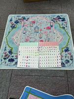 Tapis de table de mahjong carré en caoutchouc, best-seller transfrontalier, résistant à l'usure et aux taches, pour usage domestique