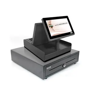Small Computer Cash Register System With Wireless Data Pos System Parts Aluminium For Various Retail Stores