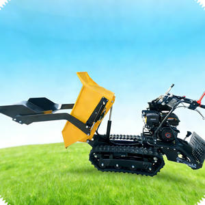 Mini-dumper chenillé chinois <span class=keywords><strong>à</strong></span> benne basculante haute pour déchets - Product Image 5