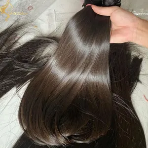 Paquet de cheveux humains crus vietnamien, cheveux crus de qualité 12a à double dessin, produits prêts à être expédiés