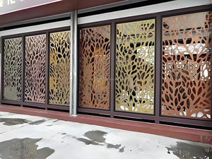 Tùy chỉnh Retro màn hình nhôm hợp kim nhôm lưới tản nhiệt phân vùng cửa sổ nhôm Cửa Sổ Hoa - Product Image 4