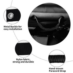 Venta al por mayor Roll Bar Grab Handles Paracord Grip Handle Reemplazo para <span class=keywords><strong>Ford</strong></span> <span class=keywords><strong>Bronco</strong></span> 2021-<span class=keywords><strong>2022</strong></span> Accesorios interiores - Product Image 4