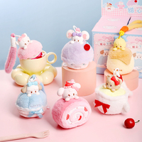 Ensemble de poupées en peluche parfumées Mikko Afternoon Tea - Design Kawaii sous licence officielle, collection de parfums doux, directement de l'usine