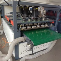 Machine de ponçage et de polissage du bois entièrement automatique, ponceuse double face pour panneaux de bois, portes et fenêtres en alliage d'aluminium, escaliers