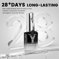 YOKEFELLOW Gel Constructeur d'Ongles 16ml Sans HEMA Sans TPO Transparent en Bouteille 6 en 1 Gel de Construction d'Ongles Multi-usages