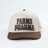 Fabricant de casquette de baseball personnalisée à 5 panneaux en broderie 3D structurée Casquette de baseball en tissu Oxford à pois et motif de fruits deux tons avec logo personnalisé