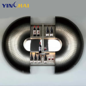 Gabinetes <span class=keywords><strong>de</strong></span> barra <span class=keywords><strong>de</strong></span> pared <span class=keywords><strong>de</strong></span> acero inoxidable 304, gabinete <span class=keywords><strong>de</strong></span> diseño <span class=keywords><strong>de</strong></span> erizo <span class=keywords><strong>de</strong></span> <span class=keywords><strong>mar</strong></span> portugués, gabinete <span class=keywords><strong>de</strong></span> vino para Bar en casa montado en la pared estirable - Product Image 6