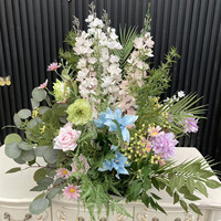 Nouvelle conception PPS, bouquet de fleurs artificielles vertes pour centre de table de mariage, décoration de table pour événements de mariage