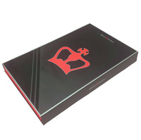 Boîte cadeau personnalisée en carton rigide magnétique pour raquette de padel, avec plateau en mousse, noir, faible MOQ, vente en gros 2026