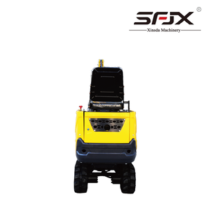 Mini-excavatrice jaune avec bras hydraulique et système de chenilles - Product Image 4