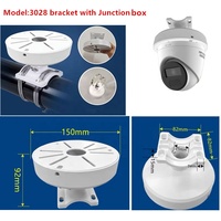 Support mural réglable en alliage d'aluminium de 100-200 cm pour boîtier de jonction dôme extensible et caméra de vidéosurveillance