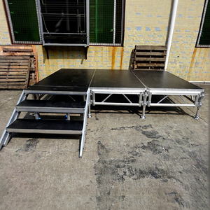Plataforma de Escenario Ajustable de Aluminio con Soporte de Aluminio para Eventos - Product Image 1