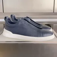 2026 Premium Mocassins Minimalistes pour Hommes, en Cuir Véritable Blanc Crème, à Enfiler, Décontractés, en Cuir de Vachette Grainé de Luxe