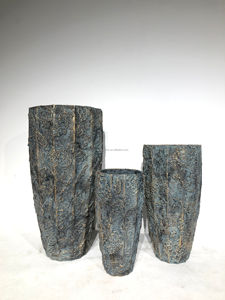 Modern Style Cement Flower Pots with Drainage Hole Eco-Friendly & Durable for Outdoor/Indoor Use Home Shopping Mall & Garden - Product Image 3