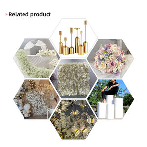 Maßgefertigte Lange Drapierung Cremeweiße 3D Haarige Federblumen-Wand Mit Schmetterlings-Orchideen Aufrollbare Blumenwand - Product Image 5