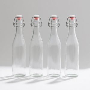 Vente en gros Vide Super Flint 750ml 1000ml Eau Vodka Rhum Spiritueux Vin <span class=keywords><strong>Tequila</strong></span> Gin Logo Personnalisé Jus Bouteille en Verre avec Bouchons - Product Image 3