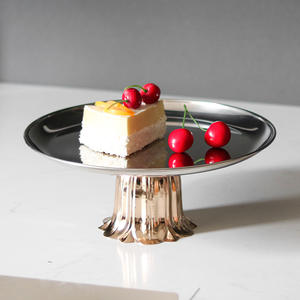 Luxury Metal Cake <b>Stand</b>-Decorative Fruit <b>Plate</b> for Home & Commercial Use - Product Image 2