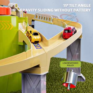 サムトイcn 多機能DIY多機能駐車場リフティングビルディング脳トレゲーム子供用レーストラックおもちゃカーアドベンチャー - Product Image 4