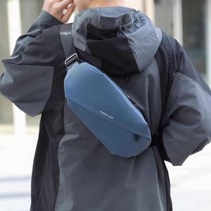 Multifunctional Durable <b>Waterproof</b> Silk Screen Printed Crossbody Men Chest Bag Polyester Designer Waist Bag Fanny <b>Pack</b> - Product Image 3