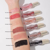 Baume à lèvres brillant hydratant végétalien et sans cruauté animale, rose nude, haute qualité, vente en gros, logo personnalisé, marque privée
