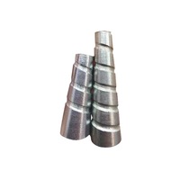 Boulon conique en aluminium pour coffrage, écrou conique en aluminium, boulon conique spiralé pour coffrage en aluminium, pour construction en béton, stock usine