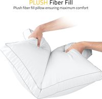 Vente en gros d'oreiller de lit pour dormir de taille standard oreiller à soufflet de qualité hôtelière rafraîchissante pour le dos, le ventre ou les dormeurs latéraux